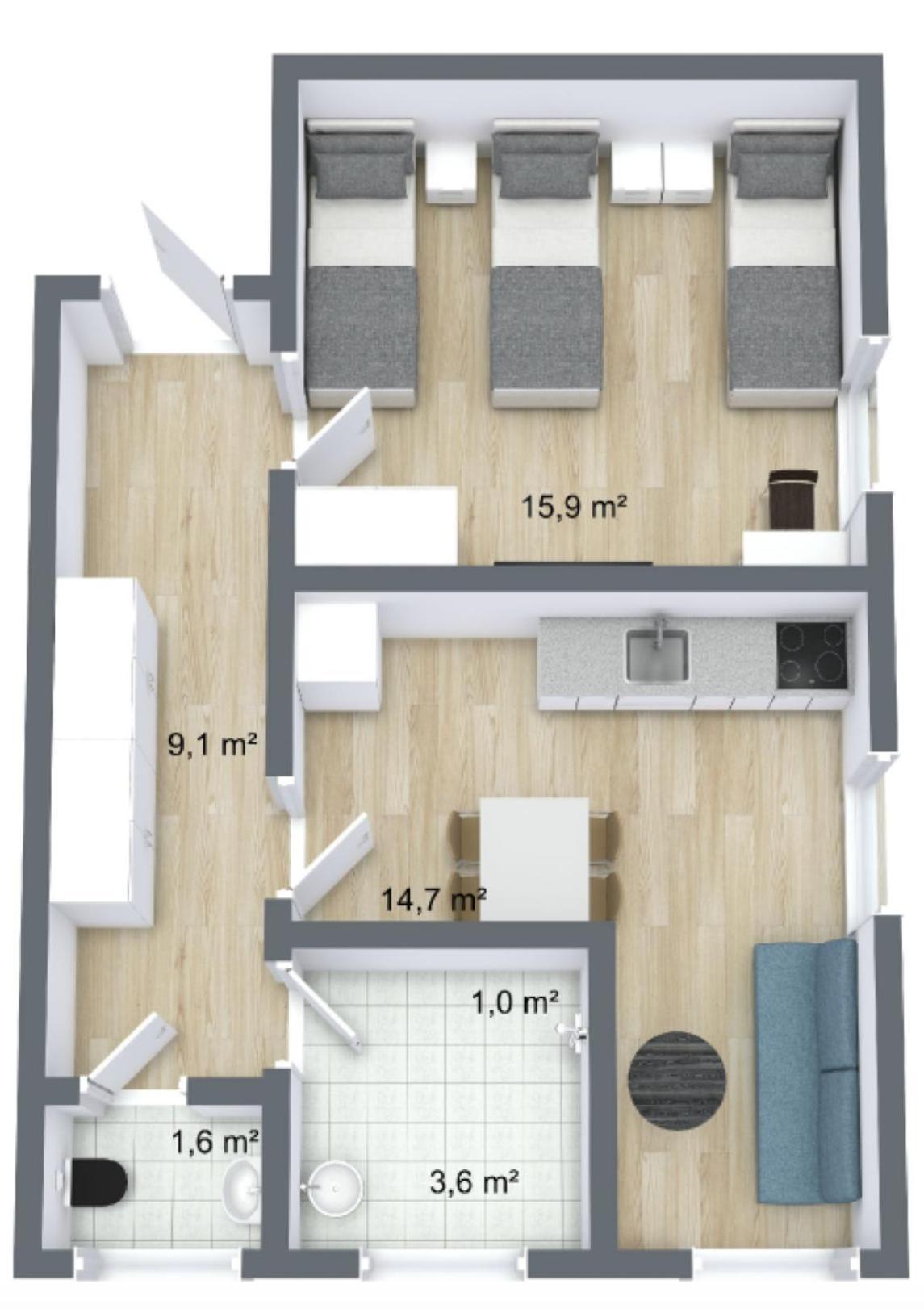 Wuerzburg Altbau-Citylofts Luaran gambar